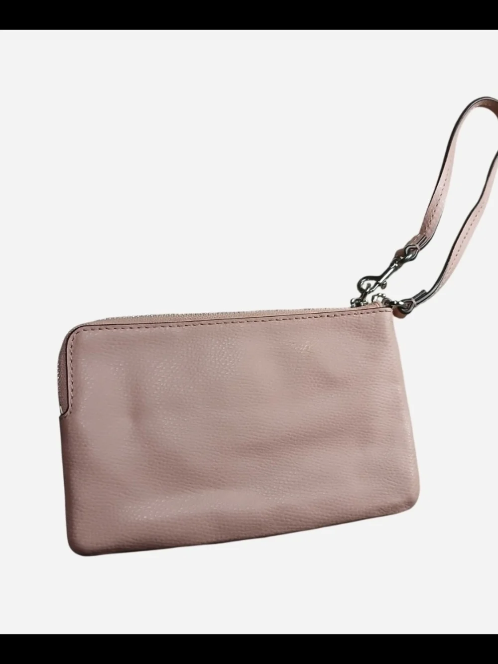 Coach Blush Pink Leather Wristlet